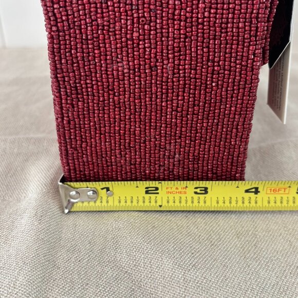 Made in India Bow Hand Held Bag - Maroon - Picture 12 of 13